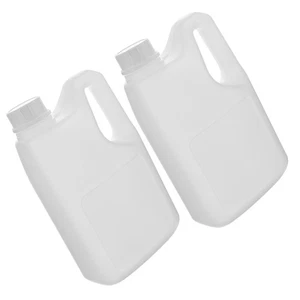  2pcs Empty Lidded Water Tank Plastic Jug With Portable Handle For Storing - Picture 1 of 12