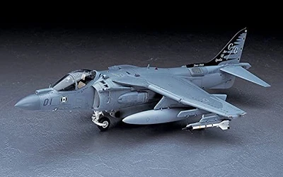 Hasegawa 1/48 US Marine Corps AV-8B Harrier II Plus Plastic Model PT28 b22101310 - Immagine 1 di 4