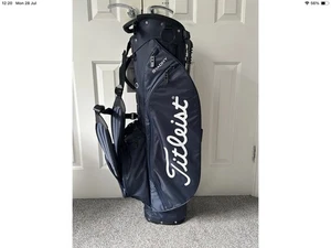 Titleist Stay Dry Stand Bag 4 Way Divider Navy Blue - Picture 1 of 6
