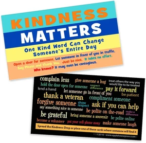 AHP Kindness Matters Cards - Kindness Is Contagious Challenge Card (BOX of 100) - Picture 1 of 12