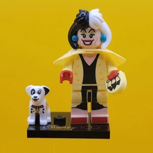 Cruella De Vil & Dalmatian Puppy CMF Minifigure Lego Disney 100 (Complete Set, w - Picture 1 of 5
