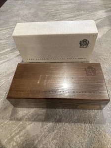 1993 Classic Football DRAFT GOLD Factory Sealed HOBBY Set 0318/5000 (Wooden Box) - Picture 1 of 8