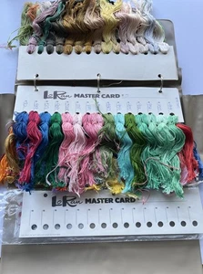 Vintage LeRan Master Card Embroidery Floss Color Sample Binder with 105 Threads - Picture 1 of 7