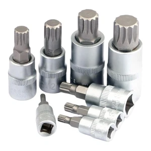 8x Socket Ratchet Screwdriver Bit Set M4 M5 M6 M8 M10 M12 M14 M16 Universal - Picture 1 of 7