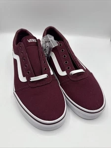 Vans OLD SKOOL Unisex Canvas Sneakers Womens Skateboard Shoes Size 11 burgundy - Picture 1 of 6