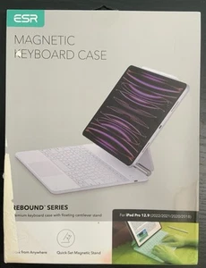 ESR Magnetic Keyboard Case iPad Pro 12.9 (2022/2021/2020/2018) - White - Bild 1 von 2