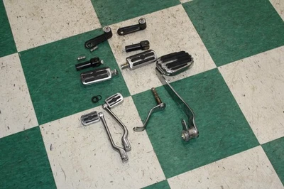 08-17 Heritage Softail ClassicFLSTC Chrome Brake Pedal Lever Foot Peg Shifter OE Foto 1 de 4