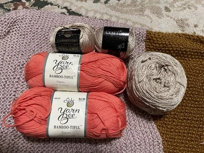 Gotas de fio de viscose de algodão Garn Studio 3-4 bolas em bolo com bônus de bambu!  - Imagem 1 de 3