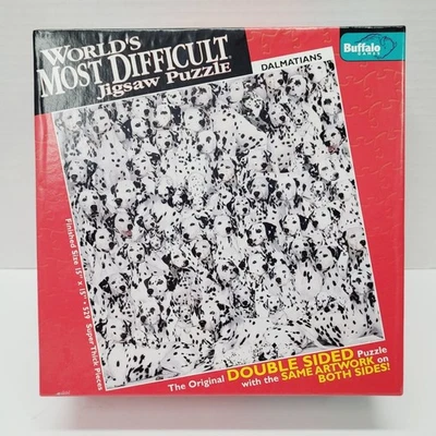 Rompecabezas más difícil del mundo dálmatas 500 piezas juegos de búfalo de doble cara Foto 1 de 4