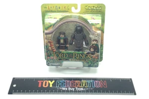 Art Asylum Minimates THE LORD OF THE RINGS Frodo & Uruk-hai Swordsman - Picture 1 of 6