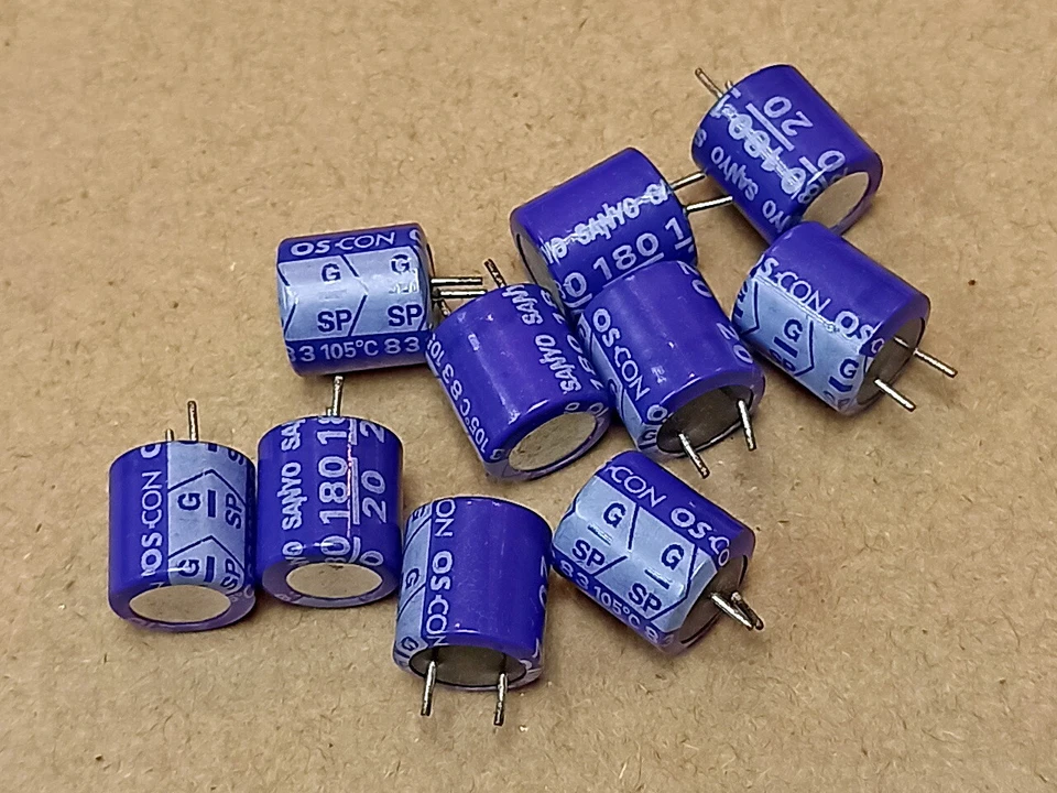 10 piezas SANYO OS-CON 180uF 20V condensador sólido Foto 1 de 1