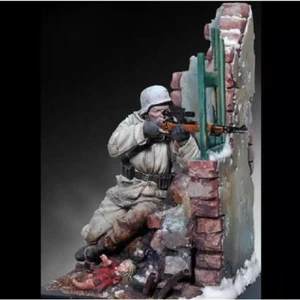 Kit Modelo Resina 1/20 90mm Francotirador Alemán 1944 con Base Segunda Guerra Mundial Sin Pintar - Imagen 1 de 5