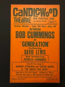 Miss Melinda Cummings in Generation Theatre Window Card (1970s) - 14" x 22" NM - Picture 1 of 1