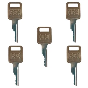 5 Case Backhoe & Skid Steer Heavy Equipment Keys-with Logo A77313 - Picture 1 of 4