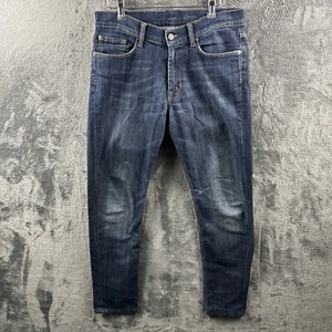 7 For All Mankind Herren Jeans Slimmy Slim Stretch Tapered Blau Denim W33 L29 - Bild 1 von 17