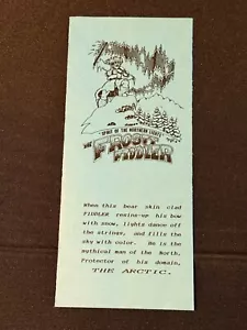 The Frost Fiddler Arctic Spirit of the Northern Lights Alaska Vtg Brochure - Picture 1 of 3