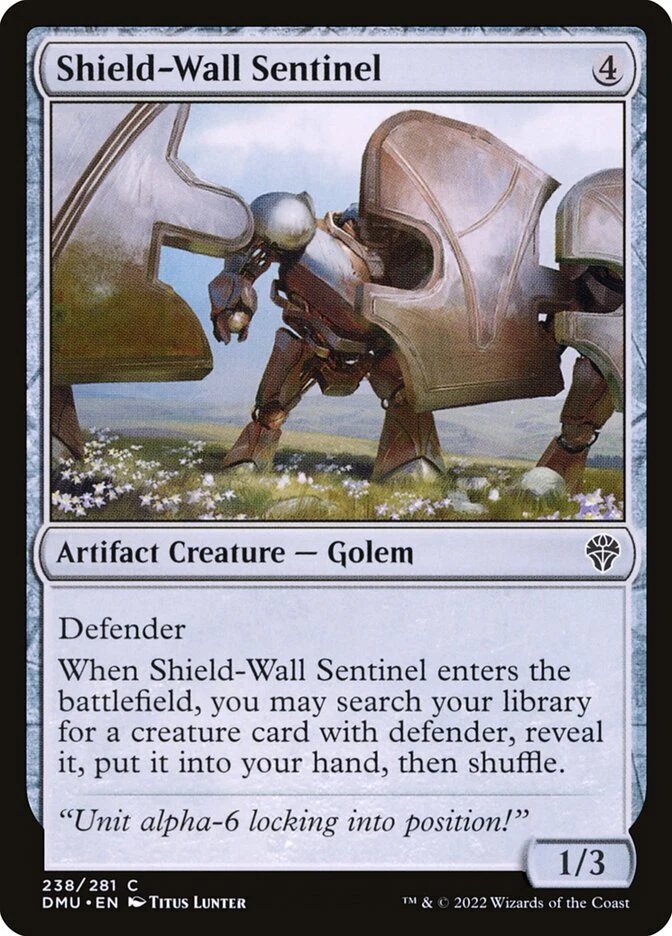 MTG Magic the Gathering Shield-Wall Sentinel (238/552) Dominaria United LP - Image 1 of 1