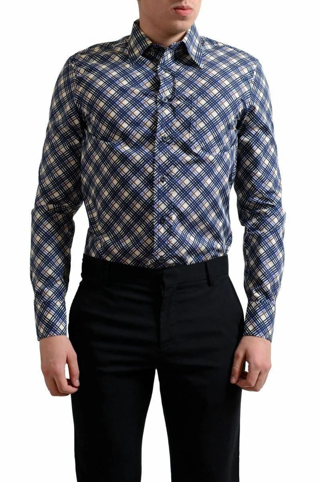 Camisa de vestir para hombre Prada con botones talla 15 15 3/4 16 1/2 Foto 1 de 4