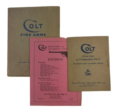 1929 Colt Fire Arms Catalog & Price List & Component Parts Booklet - Image 1 of 4