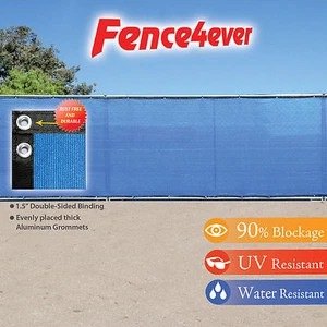 Cubierta de tela azul 4'x50' 4 ft con pantalla de privacidad parabrisas malla piscina - Imagen 1 de 5