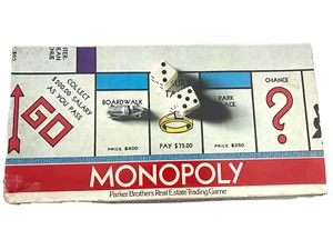 Vtg 1975 Monopoly Board Game Parker Brothers Classic - Picture 1 of 9