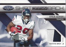 2010 Certified Shirt Off My Back Materials Prime #13 Steve Slaton Jersey /50