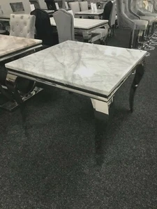 Louis marble dining table, 1.0 Metre square stunning dining table colour option - Picture 1 of 9