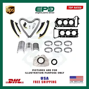 FOR MERCEDES BENZ OM642 3.0L D V6 ENGINE REBUILD KIT + HEAD GASKET BEARING SET - Picture 1 of 1