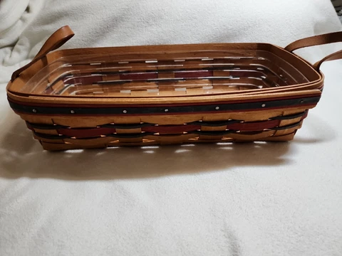 Longaberger Crisco American Baking Celebration Basket 1993 w plastic liner Cover