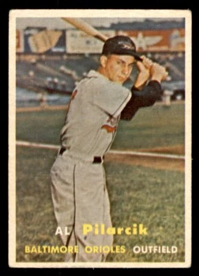 1957 Topps Baseball #311 Al Pilarcik VG *d3 - Image 1 of 2