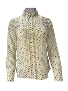 French Connection Women's Floral Printed Beige Button Up Blouse Size 4 $78 NWOT - Picture 1 of 6