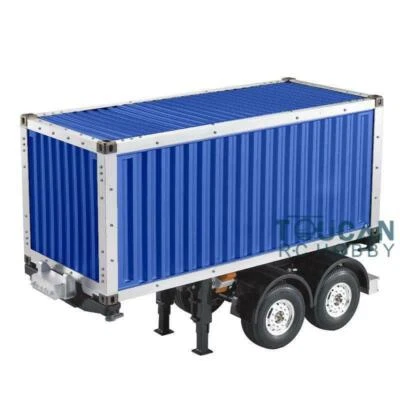 TOUCANRC 1/14 Model 20ft Container & Chassis Semi Truck Trailer Tractor Painted - Image 1 of 3