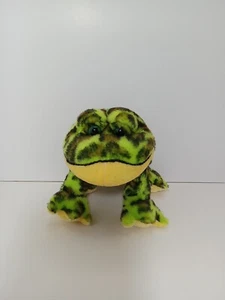 Ganz Webkinz Bullfrog Plush Green Frog Spots Stuffed Animal Toy No Code HS114 - Picture 1 of 6