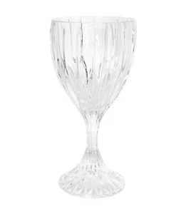 Mikasa PARK LANE Crystal Clear Ribbed Vertical Glass 6 3/4” Water Goblet MINT - Picture 1 of 7