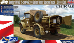 1/35 Bedford MWC 15-cwt 4x2 200 Gallon Water Bowser Truck Gecko Models 35GM0024
