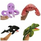 Movable Mouth Plush Shark Puppet Hand Doll Sea Animal Puppets   Role-Playing
