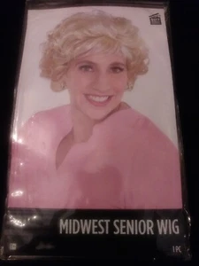 Midwest Senior Wig Blonde Brand New For Halloween Theatre Costume In Package! - Picture 1 of 5