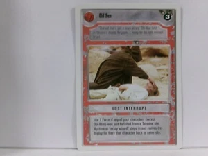 1995 Star Wars CCG: Premiere Unlimited White Border Old Ben UNBESPIELT - Bild 1 von 2
