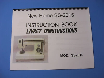 New Home SS2015 Sewing Machine Instruction Manual - Printed - Image 1 of 4
