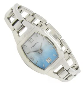 Fossil F2 reloj de pulsera para mujer acero inoxidable azul faceta fecha ES-1570 5ATM Ba nuevo S298 - Imagen 1 de 3