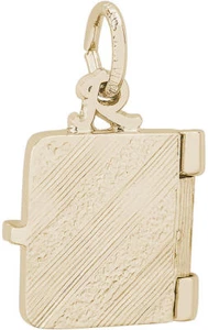 Gold-Plated Sterling Silver Laptop Computer Charm by Rembrandt - Picture 1 of 2