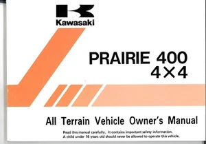 Kawasaki 1996 Model Prairie 400 Owner's Manual - 99920-1795-01 - Picture 1 of 3