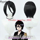 NEW Kuchiki Rukia Anime Bleach Black Short Hair Wigs Harajuku Hairpiece Wig