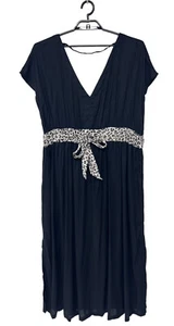 Swimsuits For All Women's Short Sleeve Black & Cheetah Swim Cover Up Size 18/20 - Picture 1 of 11