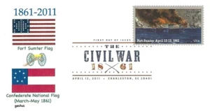 Battle of Fort Sumter-Civil War #4522 FDC gestus Cachet M3074 - Picture 1 of 1