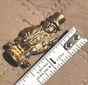 VTG MARX STYLE Chimney Sweep BRASS -Victorian Figure Rare 1 5/8" OOAK GAME PIECE - Picture 1 of 6