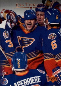 1995-96 Upper Deck Blues Hockey Card #126 Esa Tikkanen