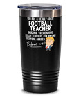 Funny Trump Football Teacher Teacher Gift Tumbler Mug 20oz Black Stainless Vacuu