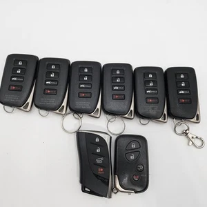 Lot Of 8 Lexus Oem Key Fobs - Picture 1 of 9