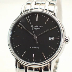 LONGINES SS Grand Classic Presence Black Dial Men's Automatic Watch Used - Picture 1 of 3